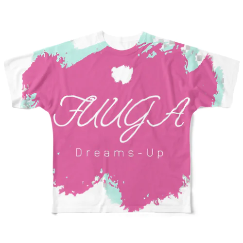 Dreams Fuuga ピンク水彩 All-Over Print T-Shirt