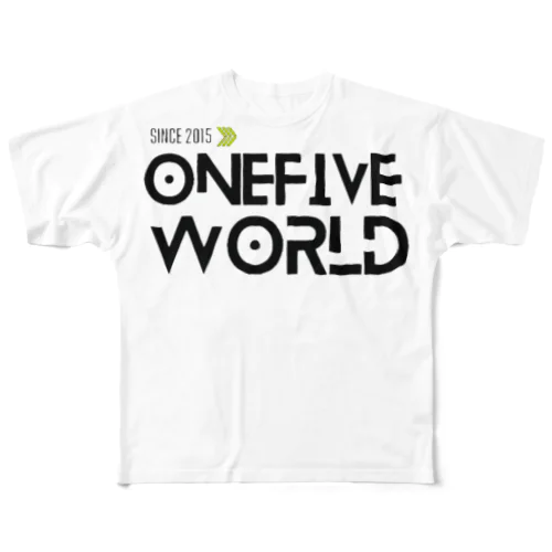 “ONE FIVE WORLD 03” フルグラフィックTシャツ