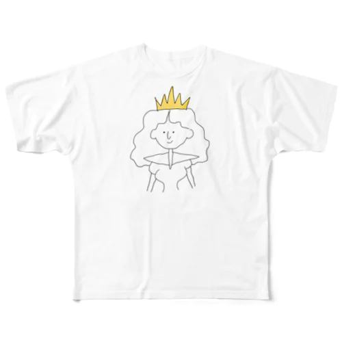 プリンセス フルグラフィックTシャツ