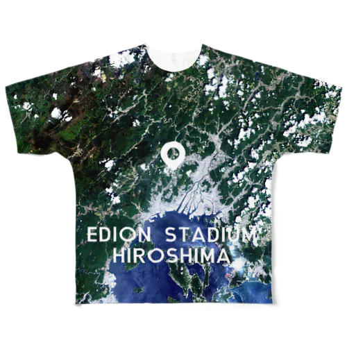 広島県 広島市 Tシャツ 両面 All-Over Print T-Shirt