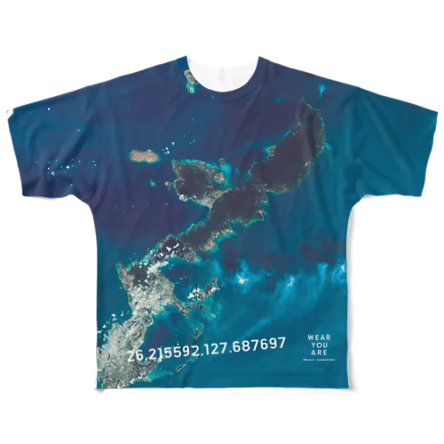 沖縄県 名護市 Tシャツ 両面 All-Over Print T-Shirt