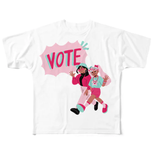 VOTE フルグラフィックTシャツ