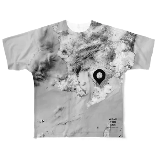 鹿児島県 鹿屋市 Tシャツ 両面 All-Over Print T-Shirt