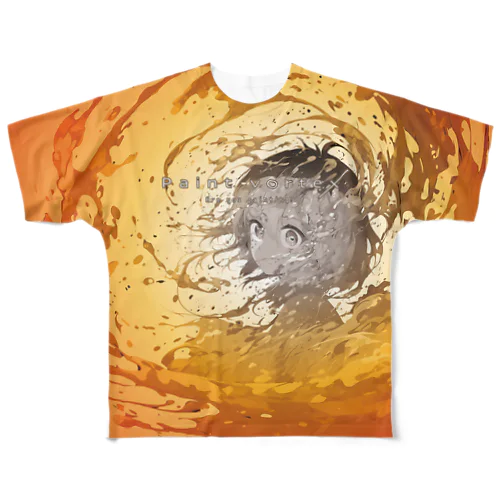 Paint vortex フルグラフィックTシャツ