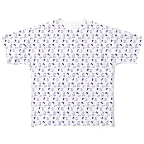 全面KUMA柄TシャツMサイズ All-Over Print T-Shirt