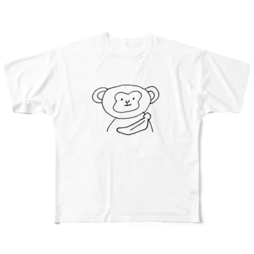 ゆるりさる フルグラフィックTシャツ