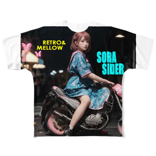 BIKE GIRL♡ フルグラフィックTシャツ