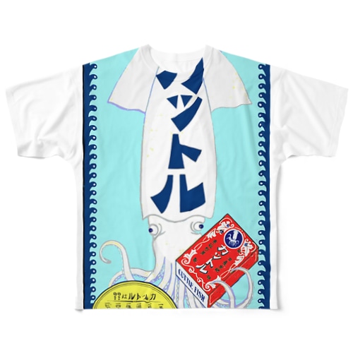 千島屋商店カットル All-Over Print T-Shirt