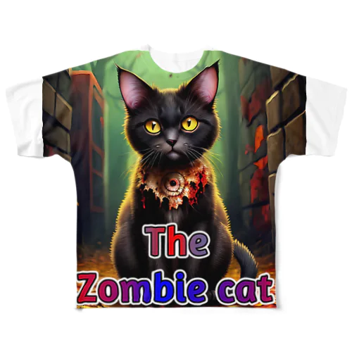 The zombie cat All-Over Print T-Shirt