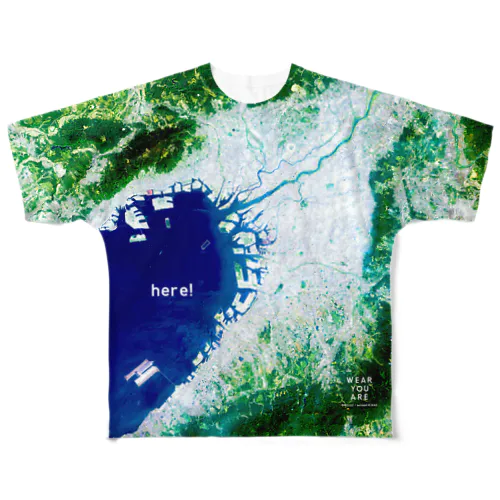 大阪府 吹田市 Tシャツ 両面 All-Over Print T-Shirt