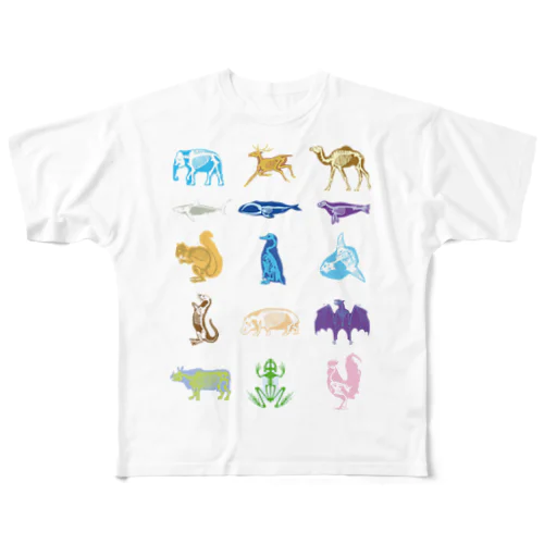 Animalia Anatomy フルグラフィックTシャツ