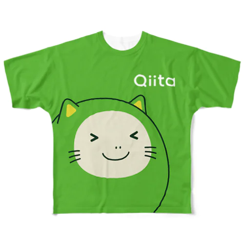 フルグラフィック QiitanTシャツ（緑） フルグラフィックTシャツ