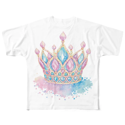 glimmer prism（グリマープリズム）クラウン All-Over Print T-Shirt