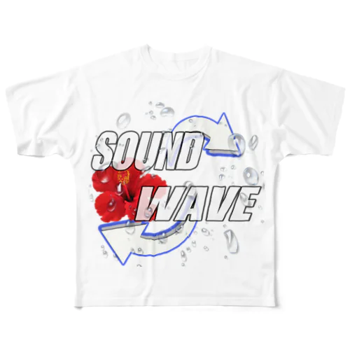 SOUND WAVE -TYPE1- All-Over Print T-Shirt