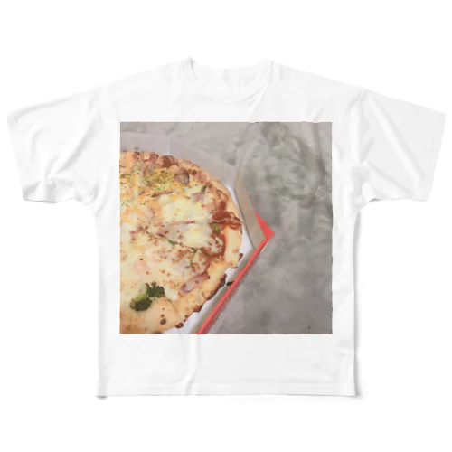 深夜3時にLサイズのピザ食いたい All-Over Print T-Shirt