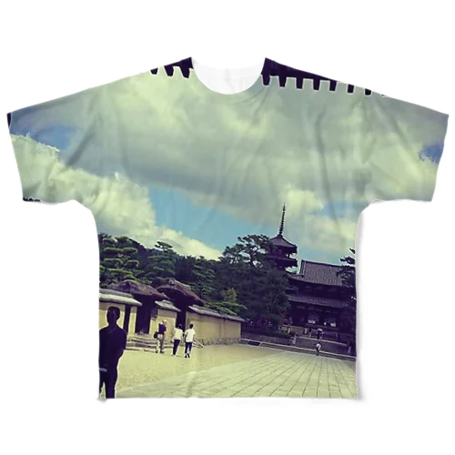 世界遺産「法隆寺」 フルグラフィックTシャツ