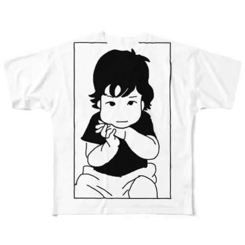 Kenかわいいポーズ フルグラフィックTシャツ