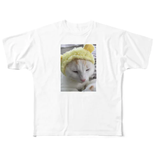 ぶちゃかわ猫 All-Over Print T-Shirt