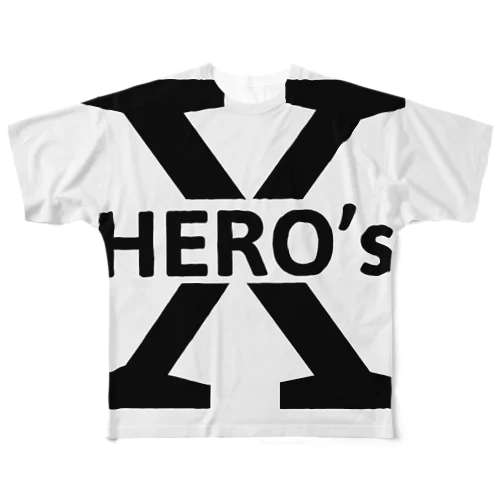 X HERO's Tシャツ フルグラフィックTシャツ