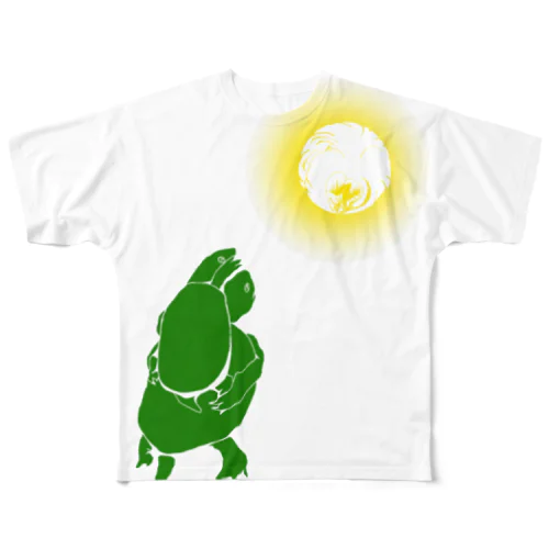 ゼニヲチビ手ィ フルグラフィックTシャツ