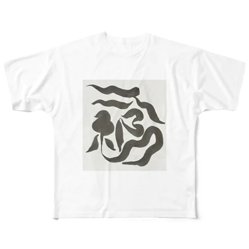 筆文字「令和」 フルグラフィックTシャツ