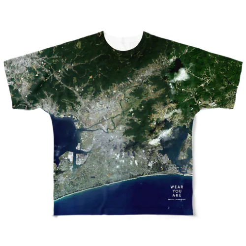 愛知県 豊橋市 Tシャツ 両面 All-Over Print T-Shirt