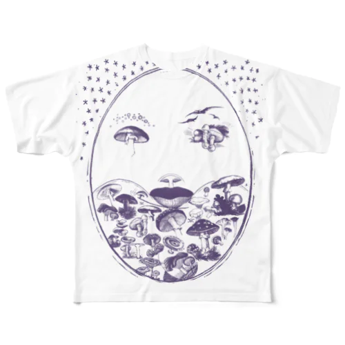 茸舞 All-Over Print T-Shirt