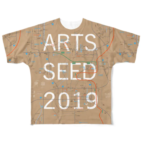 ASO2019マップ フルグラフィックTシャツ