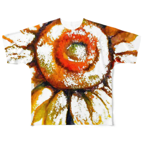 エネルギッシュなひまわり All-Over Print T-Shirt