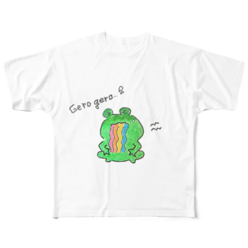 げろゲロ フルグラフィックTシャツ