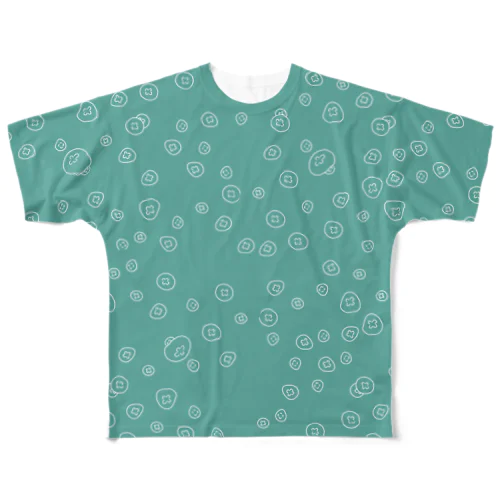 ミズクラゲ フルグラフィックTシャツ