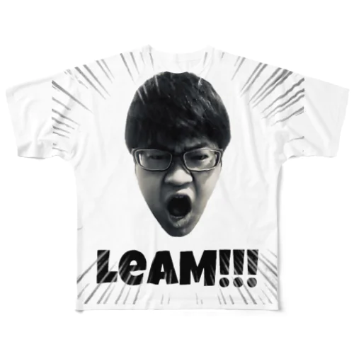 ボッピン×LeaM SCLeaM!!!  All-Over Print T-Shirt