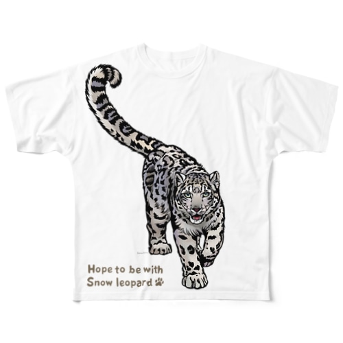 リクエストSnow leopard＊ユキヒョウ パート2 All-Over Print T-Shirt