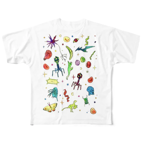 生物学 All-Over Print T-Shirt