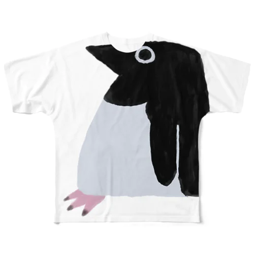 簡単アデリーペンギン フルグラフィックTシャツ