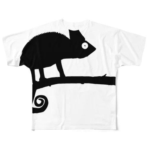 CHAMELEON ペアTシャツ Ｍサイズ フルグラフィックTシャツ