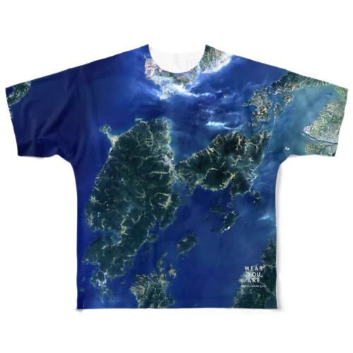 熊本県 天草市 Tシャツ 両面 All-Over Print T-Shirt