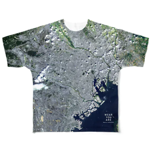 東京都 世田谷区 Tシャツ 両面 All-Over Print T-Shirt