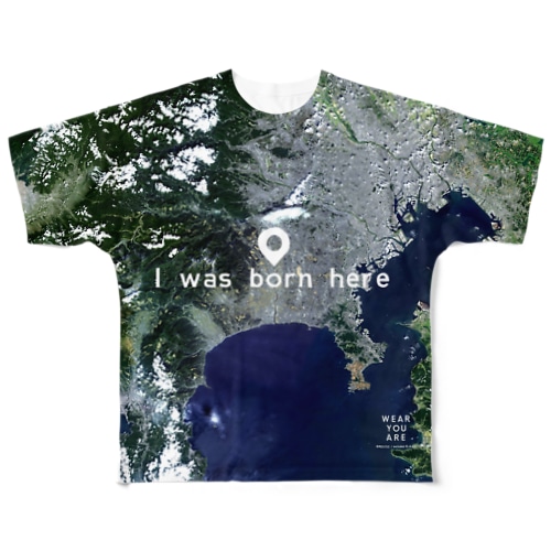 神奈川県 厚木市 Tシャツ 両面 All-Over Print T-Shirt