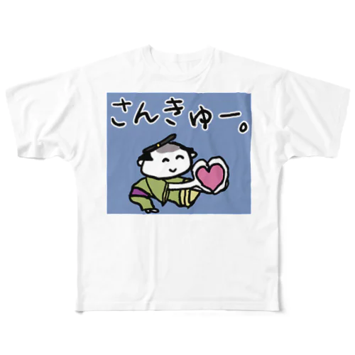 OSAMURAI-CHAN フルグラフィックTシャツ