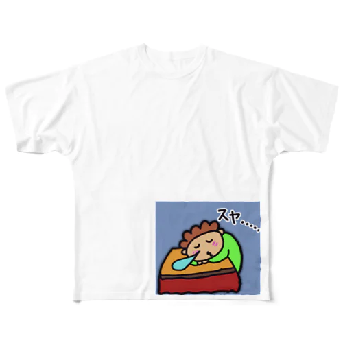 スヤスヤ母ちゃん。 All-Over Print T-Shirt