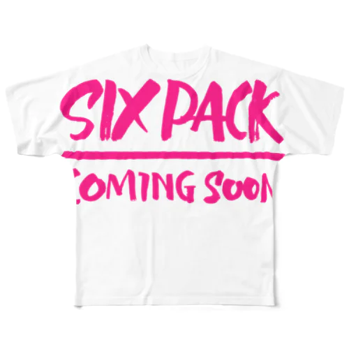 SIXPACK COMING SOON フルグラフィックTシャツ