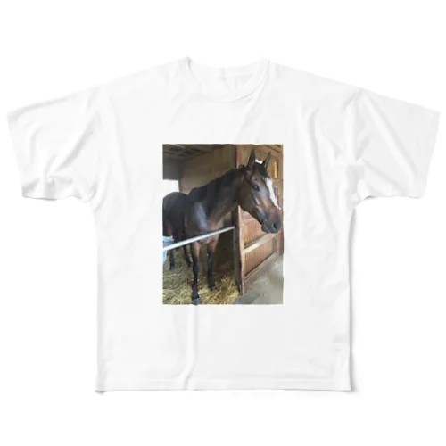 夏馬 All-Over Print T-Shirt