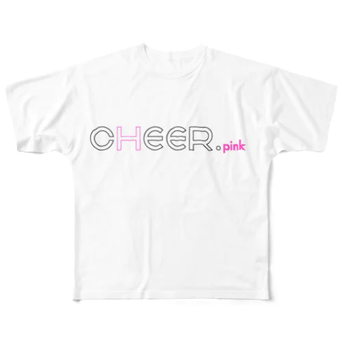 CHEER.pink フルグラフィックTシャツ