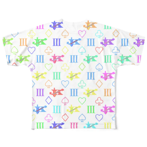 エンペラーグッズ マルチカラー All-Over Print T-Shirt