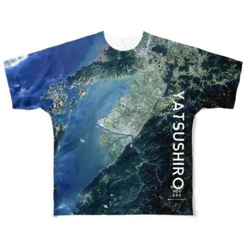 熊本県 八代市 Tシャツ 両面 Tシャツ 両面 All-Over Print T-Shirt