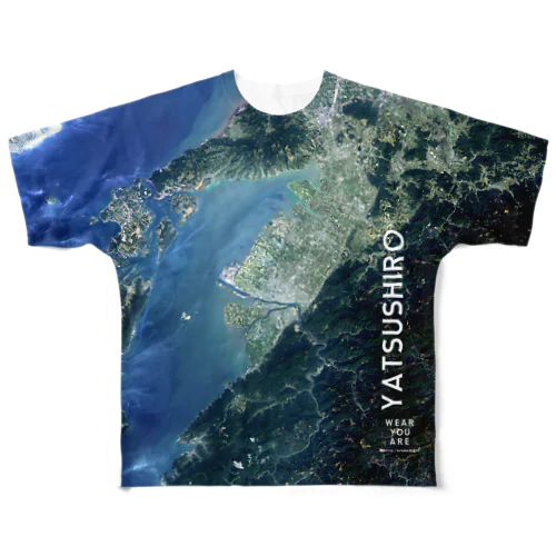 熊本県 八代市 Tシャツ 両面 All-Over Print T-Shirt