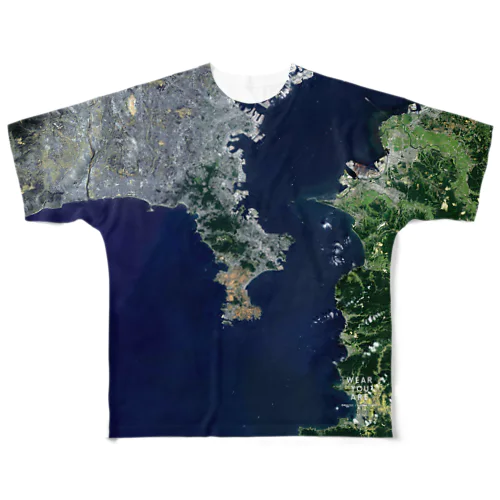 神奈川県 横須賀市 Tシャツ 両面 All-Over Print T-Shirt