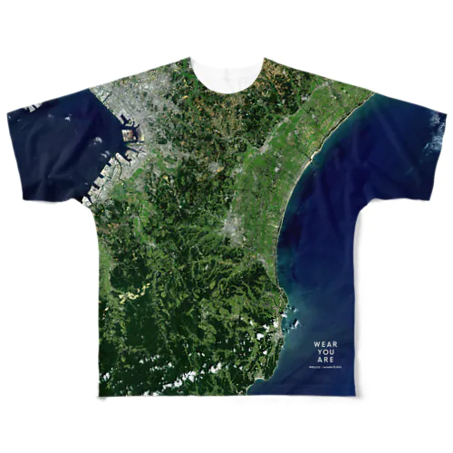 千葉県 茂原市 Tシャツ 両面 All-Over Print T-Shirt