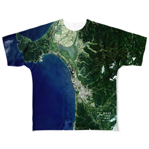 秋田県 秋田市 Tシャツ 両面 All-Over Print T-Shirt